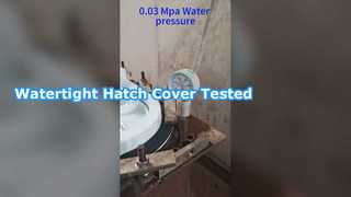 Wasserdichtigkeitsprüfung des in Aluminium eingebetteten Lukendeckels2