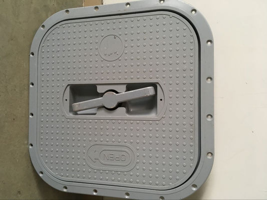 ABS Klasse zugelassene Schnellöffnungs-Sonderanfertigung Oval Flush-Typ Aluminium Marine Mannlochdeckel fournisseur